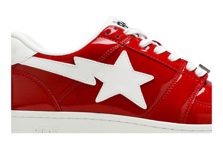 A Bathing Ape Bape Sta Low Patent Red