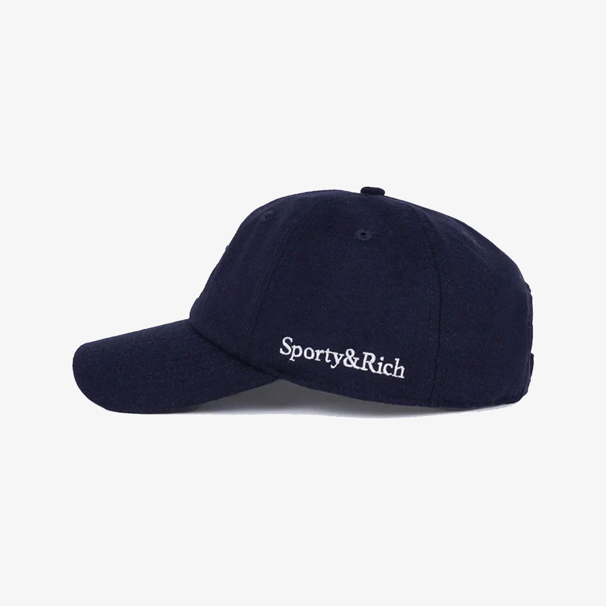 SPORTY & RICH | BOUCLE S WOOL CAP { NAVY