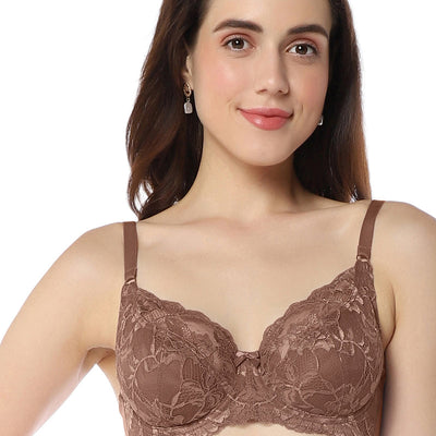 Luxe Support Non-Padded Wired Bra  - Nutmeg