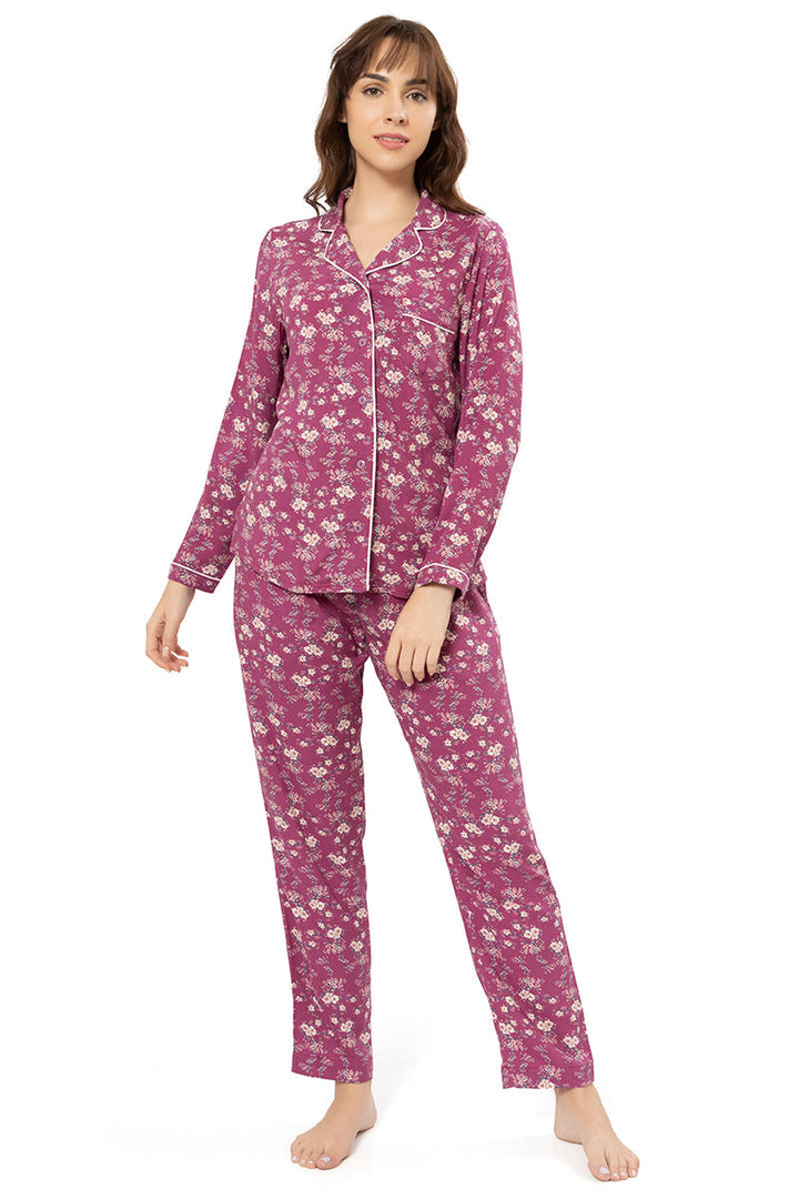 Sleep Set - Magenta Florals