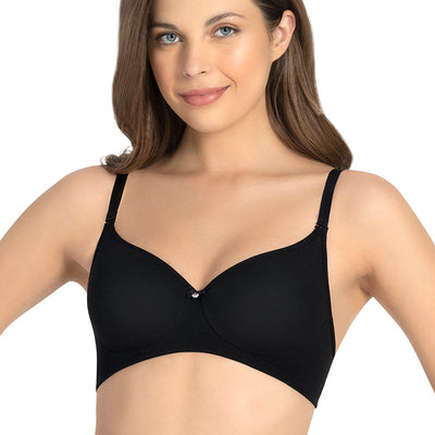 All Day Smooth Comfort Padded & Non-wired Bra - Black