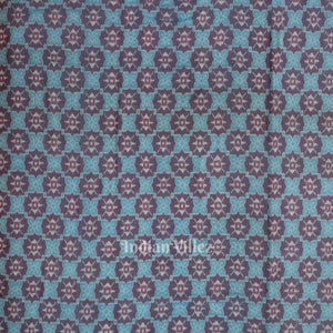 Blue Butterfly Theme  Sambalpuri Odisha Ikat Cotton Fabric