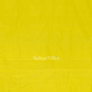 Yellow Ram Sita Vivah Theme Pattachitra Saree
