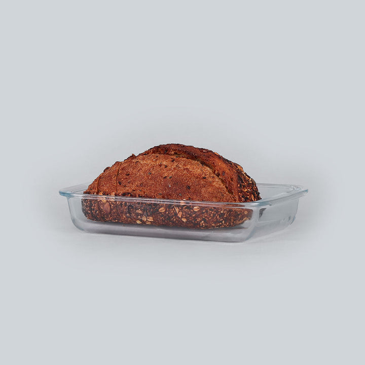 Milli Glass Rectangle Dish, Microwave safe - 1000ml by blacktree