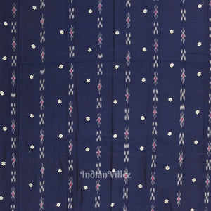 Blue Red Pasapali Bandha Sambalpuri Cotton Dress set & Dupatta