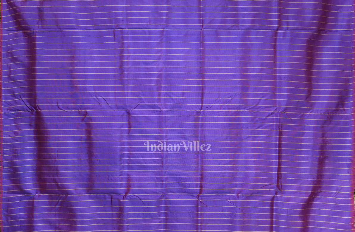 Blue Contemporary Odisha Handloom Silk Saree