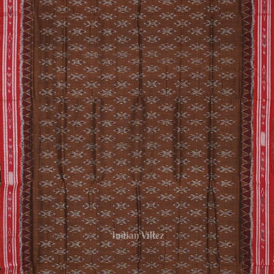 Copper Brown Mayur Chandrika Maniabandha Cotton Saree