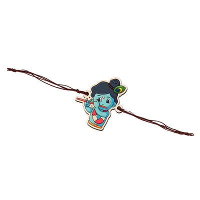 Krishna Wooden Beautiful Rakhi