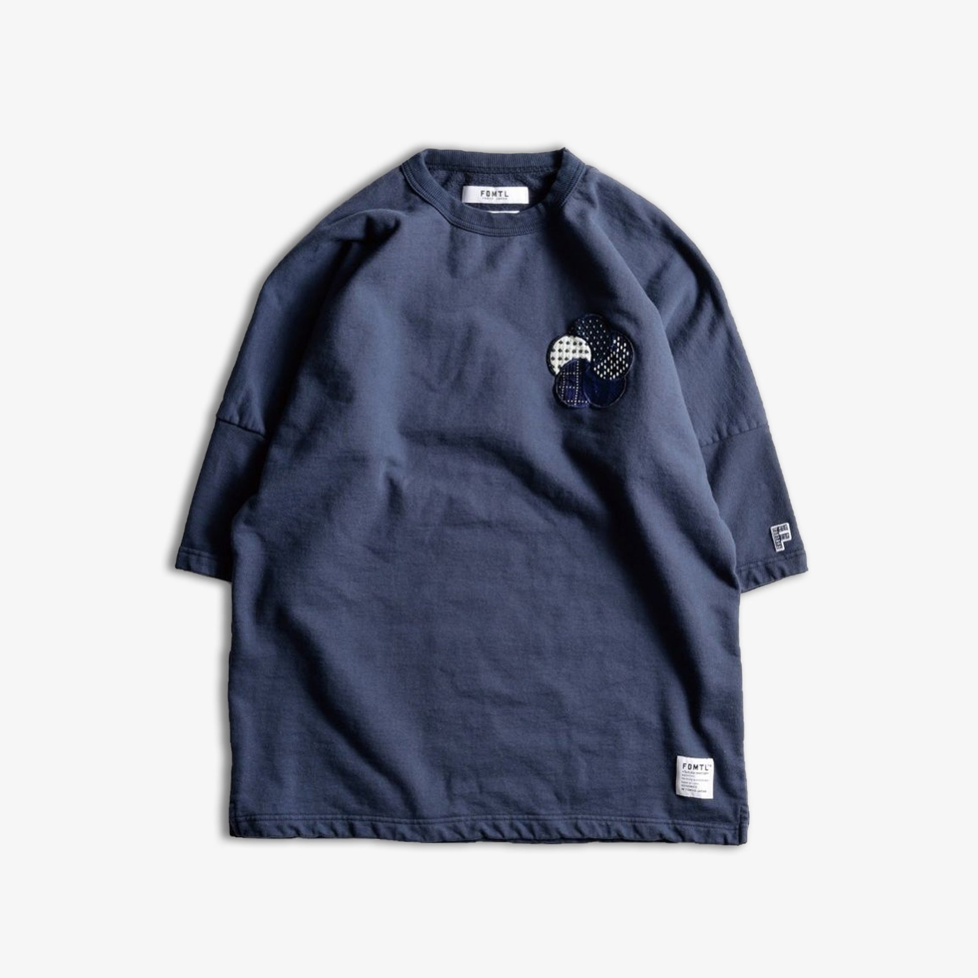 FDMTL | PATCH SWEAT TEE  { NAVY