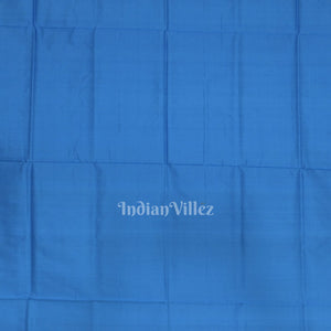 Deep Copper Sulphate Fish Motif Odisha Ikat Sambalpuri Silk Saree