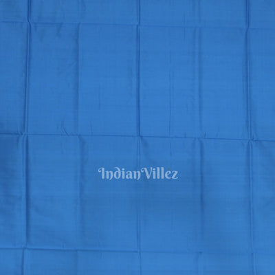 Deep Copper Sulphate Fish Motif Odisha Ikat Sambalpuri Silk Saree