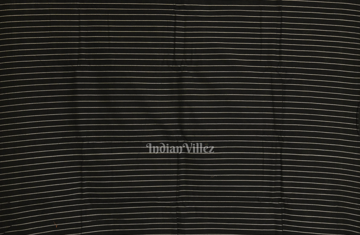 Navy Blue Tribal Theme Odisha Ikat Sambalpuri Pure Cotton Saree