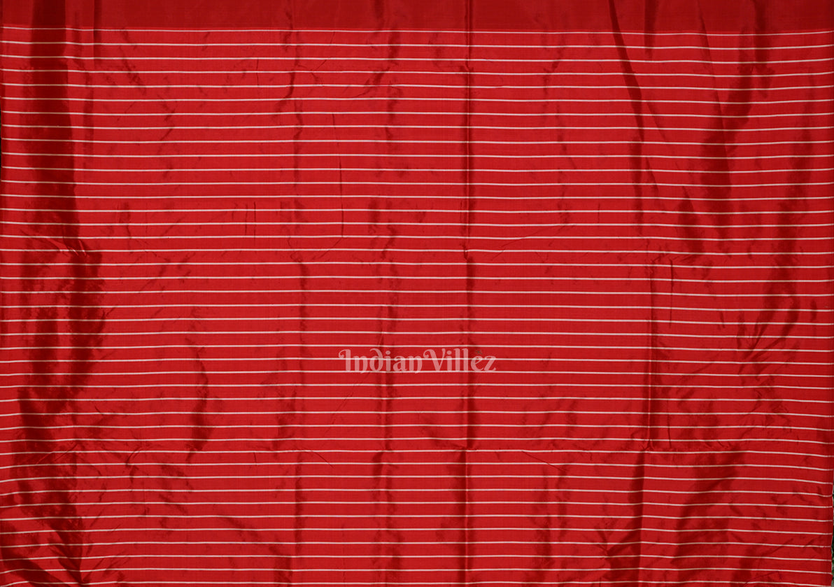 Exclusive Designer Mustard Yellow with Red Contemporary Silk Saree