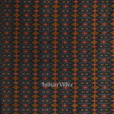 Multi Color Pochampally Ikat Silk & Cotton (Sico) Fabric