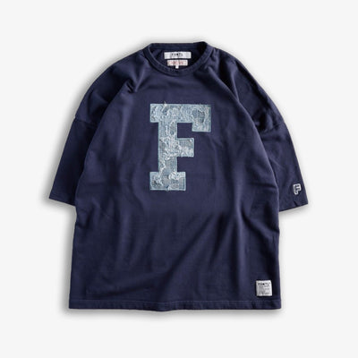 FDMTL | F PATCH WIDE SWEAT TEE  { NAVY