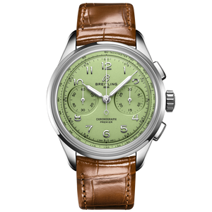 Breitling Premier B09 Chronograph Mint Green Dial Men 40mm