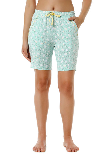 Blue Light Floral Print