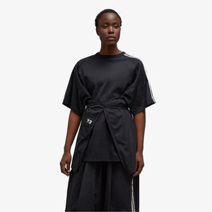 Y-3 | SAIL CLOSURE SHORT SLEEVE TEE  { BLACK