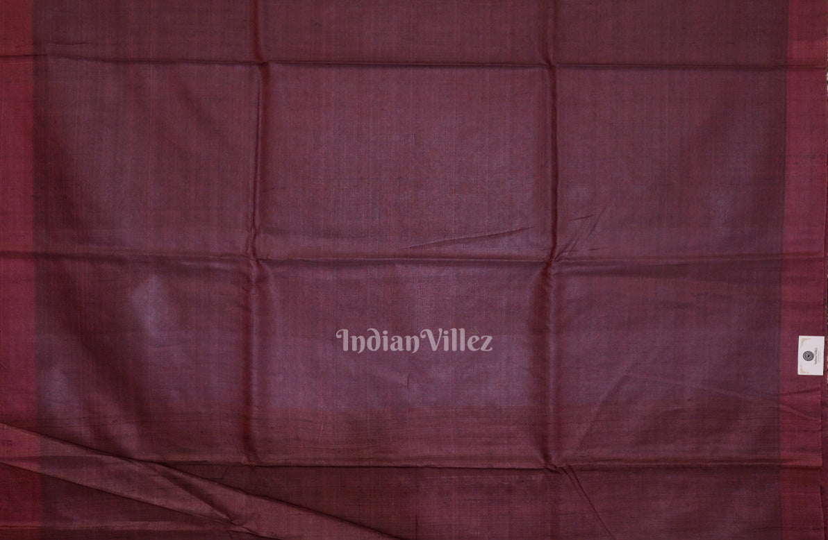 Onion Color Gopalpur Tussar Silk Saree