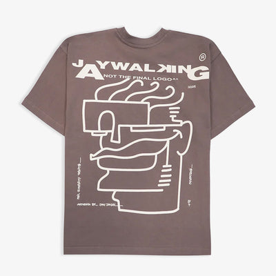 JAYWALKING | ART FACE 8.0 T-SHIRT { BROWN