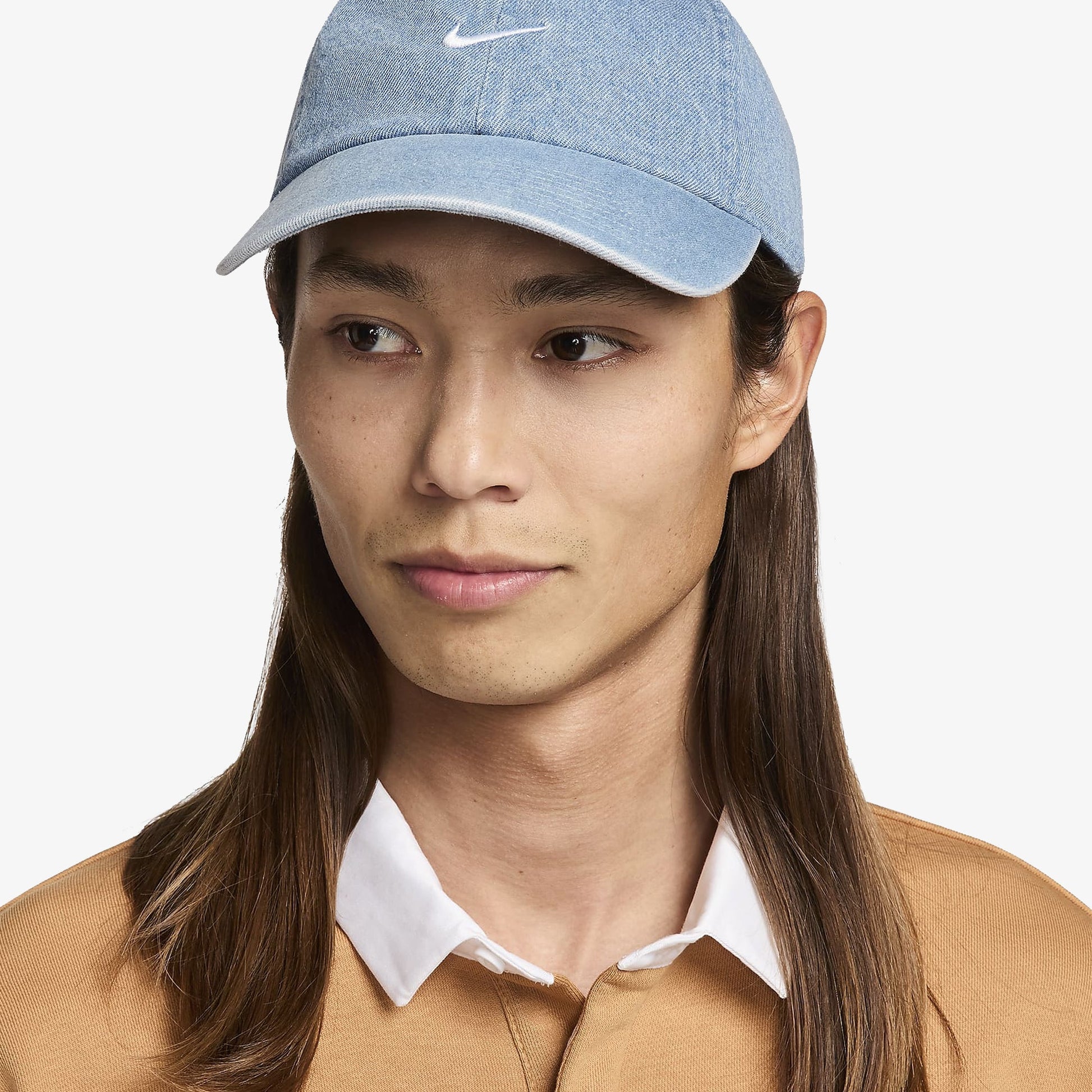 NIKE | CLUB UNSTRUCTURED DENIM CAP { AEGEAN STORM/THUNDER BLUE/WHITE