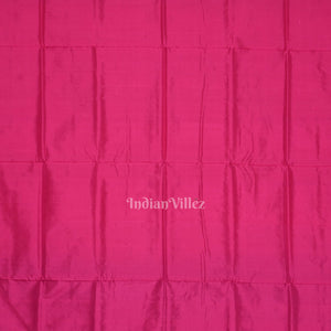 Dark Black Rani Pink Mango with Butta Design Bomkai Sambalpuri Silk Saree