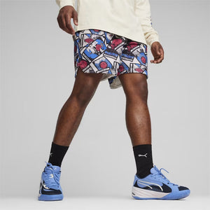 Puma | IN YOUR CARDS BASKETBALL SHORTS  { ALPINE SNOW-AOP