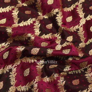 Mulberry Purple Rangkart Mashru Satin Banarasi Saree