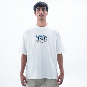 SUPERKICKS | SKATE EVERYDAY' TEE { WHITE