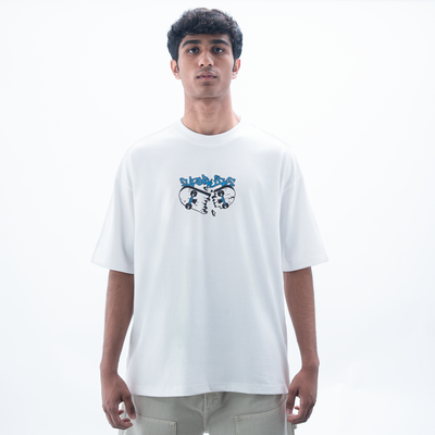 SUPERKICKS | SKATE EVERYDAY' TEE { WHITE