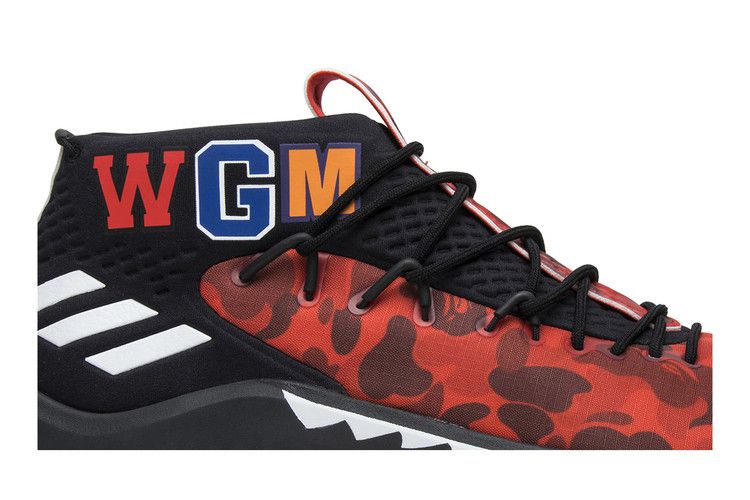 adidas Dame 4 A Bathing Ape Red