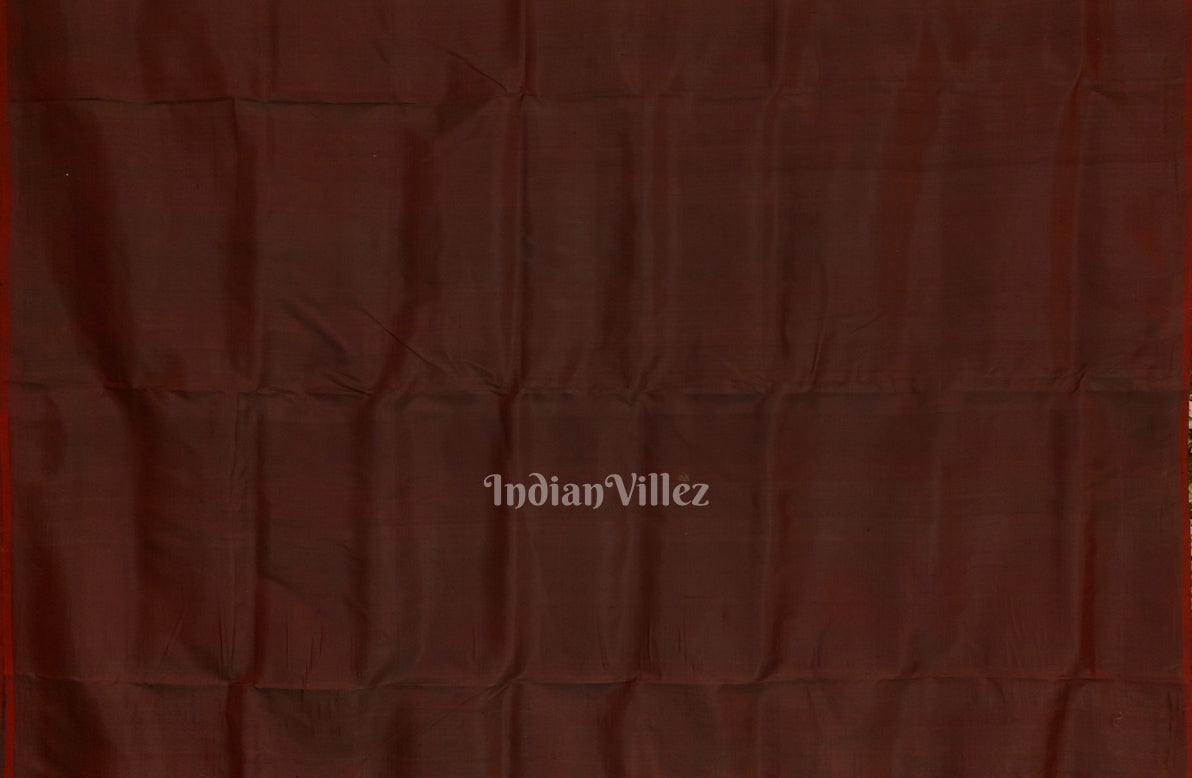 Maroon Dual Tone Butterfly Design Contemporary Silk Saree