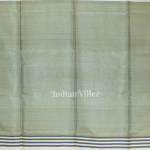 Cream With Multicolor Handwoven Bishnupuri Double Pallu Silk Saree