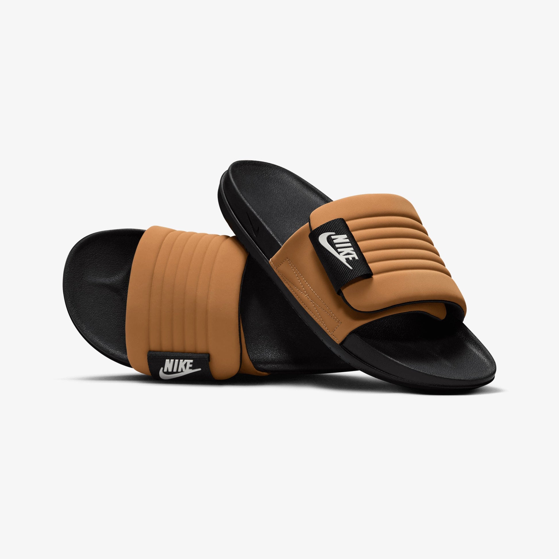 Nike | OFFCOURT ADJUST  { FLAX/SAIL-BLACK