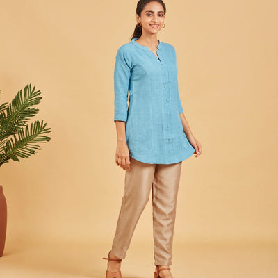 Sky Blue Short Top