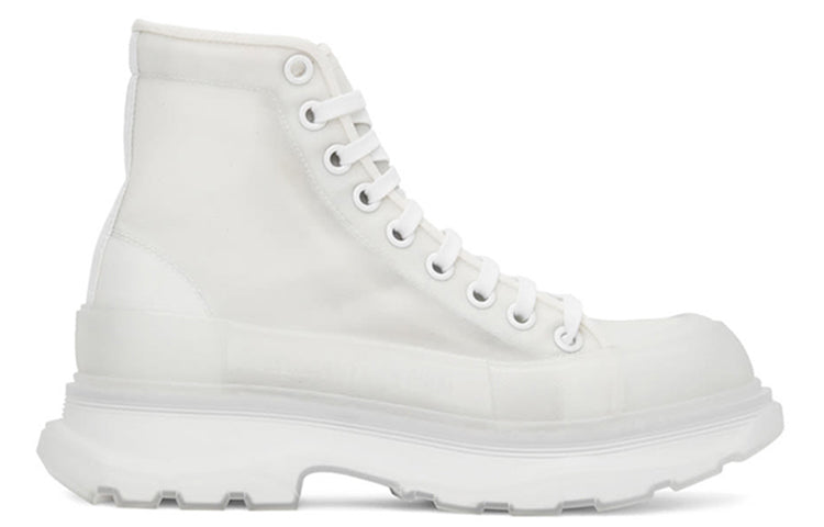 Alexander Mcqueen Tread Slick Boot White White Clear Sole