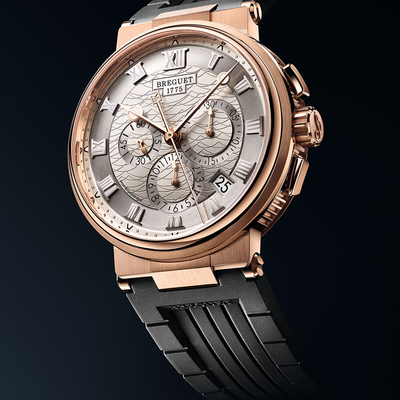 Breguet Marine Chronographe Silver Dial Men 42.3 mm
