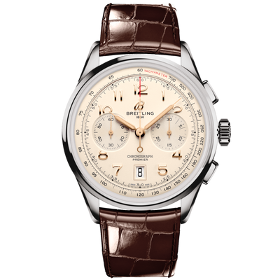 Breitling Premier B01 Chronograph Cream Dial Men 42mm