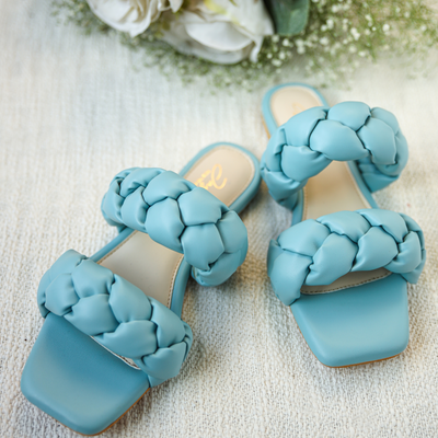 Blue Heron Braided Flats