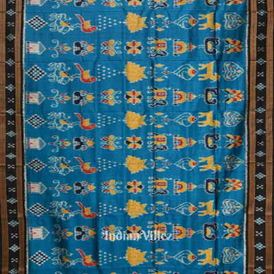 Cupper Sulphate Black Pasapali Nabakothi Nabarangi Khandua Silk Saree