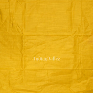 Yellow Palki Theme Hand-Painted Pattachitra Saree (Pre Order)