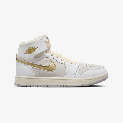 Jordan | AIR JORDAN 1 ZOOM CMFT 2  { WHITE/METALLIC GOLD-NEUTRAL GREY