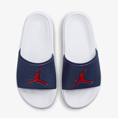 JORDAN | JUMPMAN SLIDES { MIDNIGHT NAVY/GYM RED-WHITE