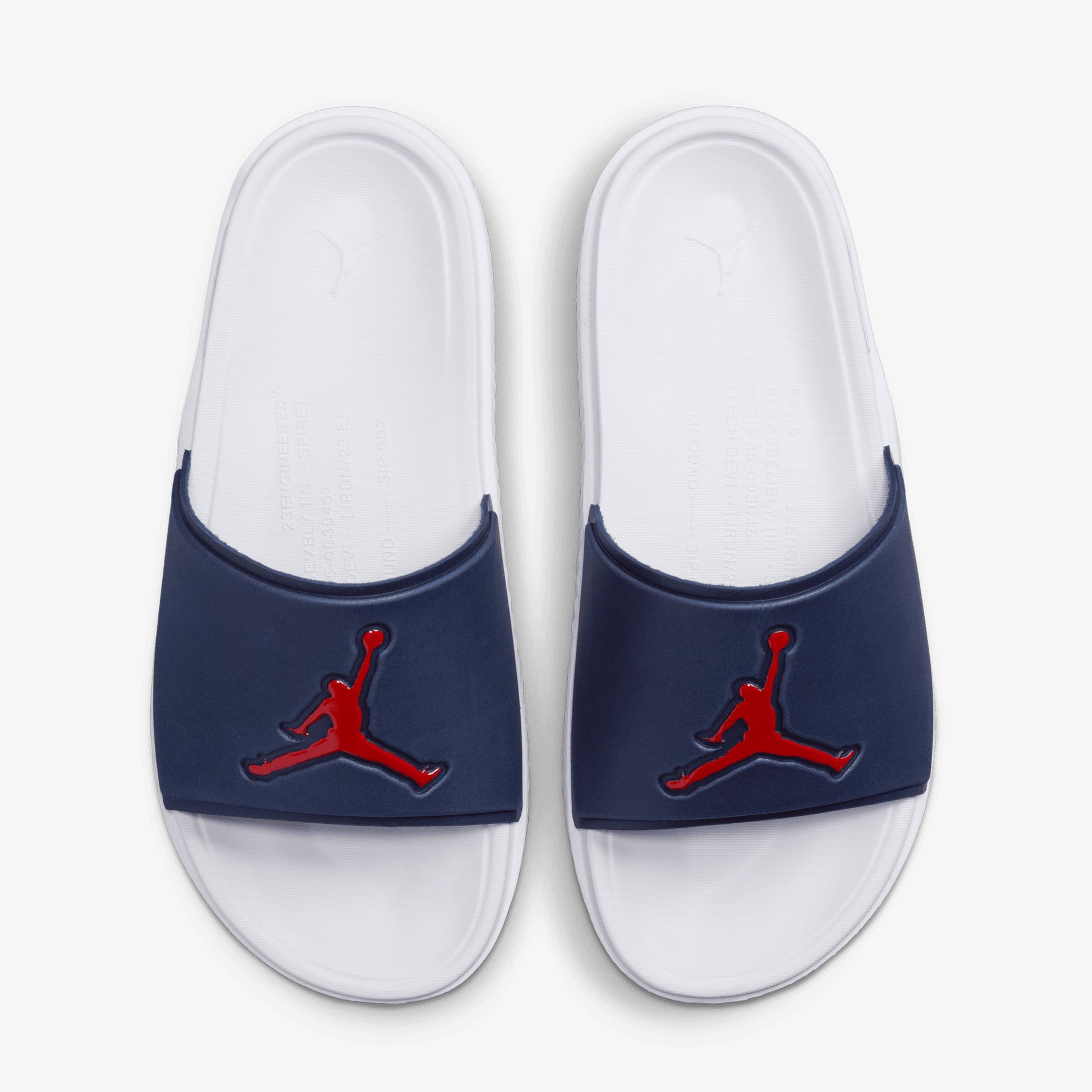 JORDAN | JUMPMAN SLIDES { MIDNIGHT NAVY/GYM RED-WHITE