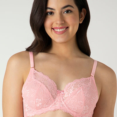 Luxe Support Non-Padded Wired Bra  - Rose Elegance