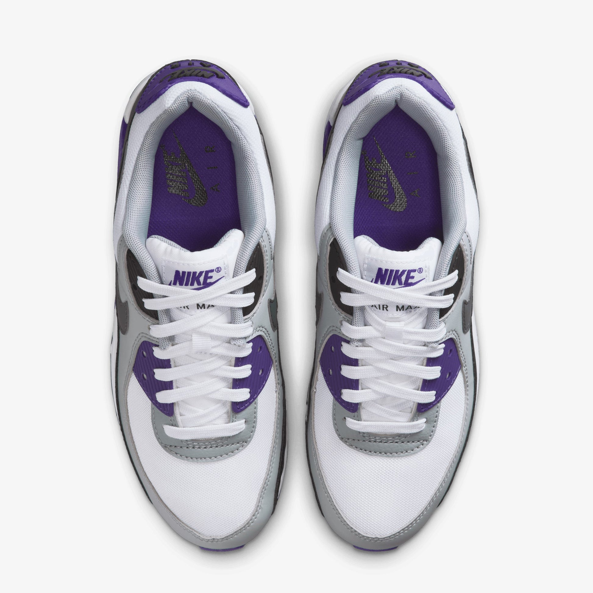 Nike | AIR MAX 90 { WHITE/IRON GREY-BLACK-WOLF GREY