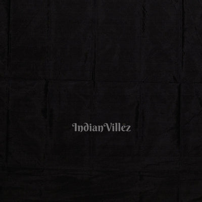 Black Grey Pasapali Sambalpuri Silk Saree