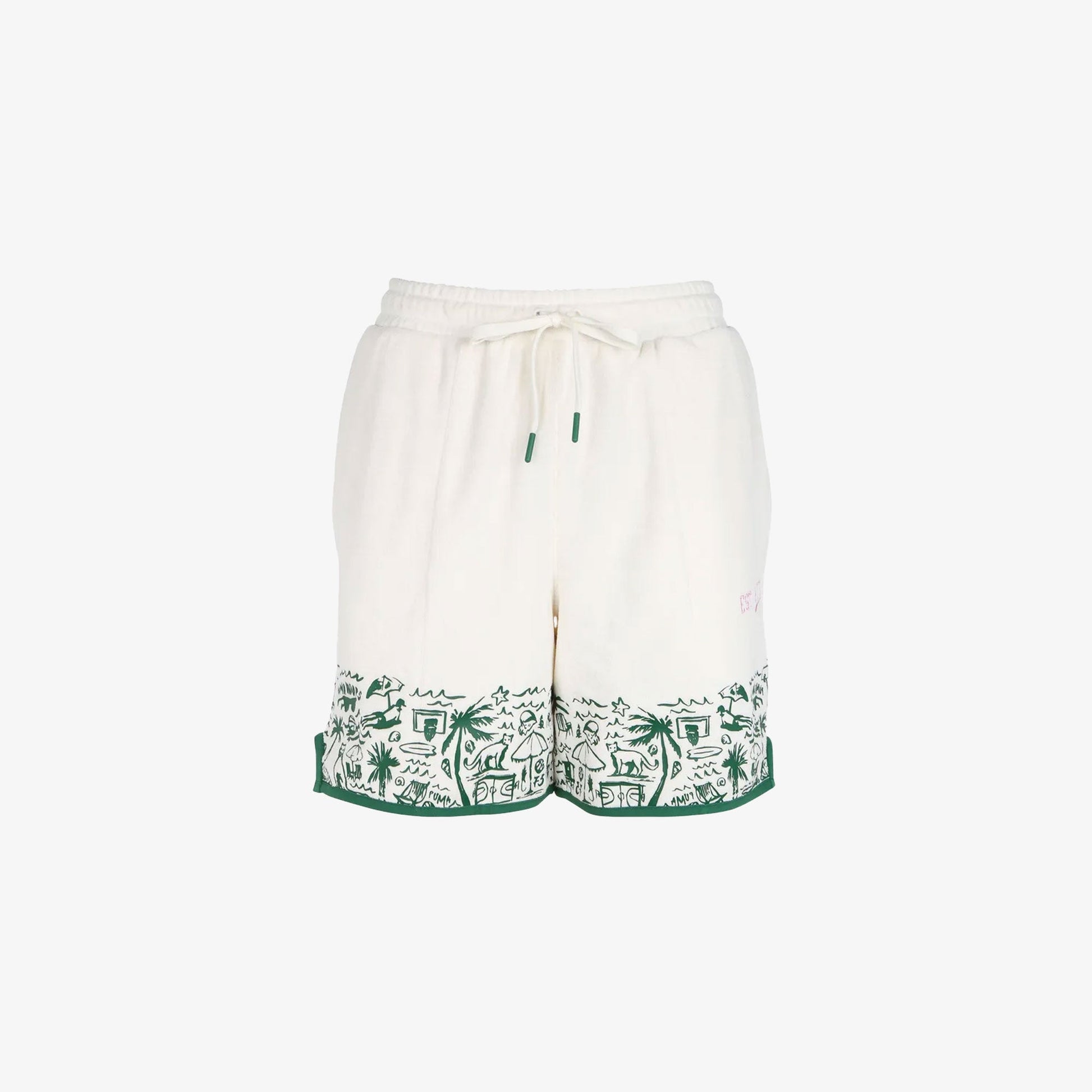 PUMA | THE FAIRGROUNDS TERRY BASKETBALL SHORTS { FROSTED LVORY