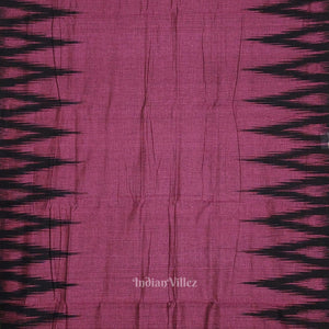 Purple Black Kargil Kumbha Maniabandha Cotton Saree