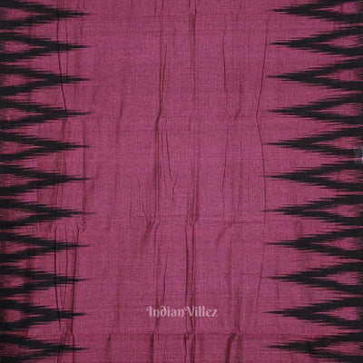 Purple Black Kargil Kumbha Maniabandha Cotton Saree